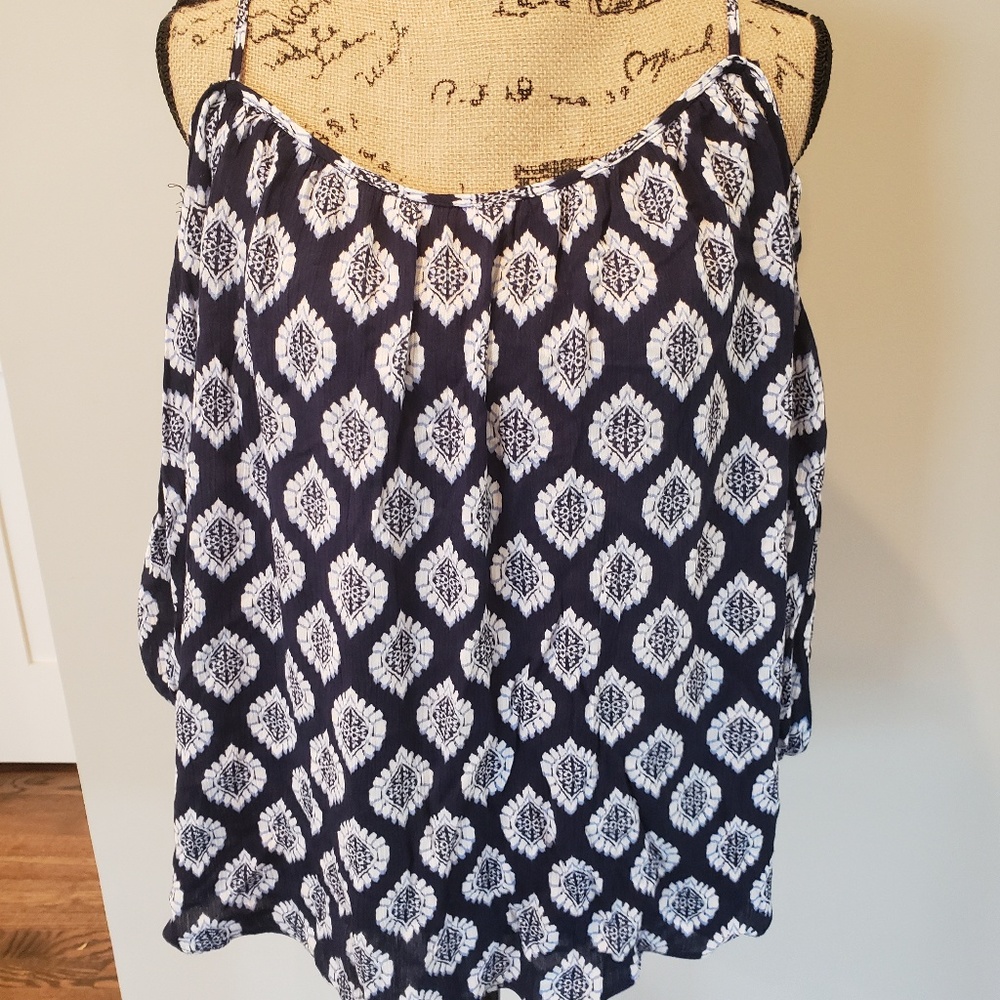 Cold Shoulder Short Sleeve Top